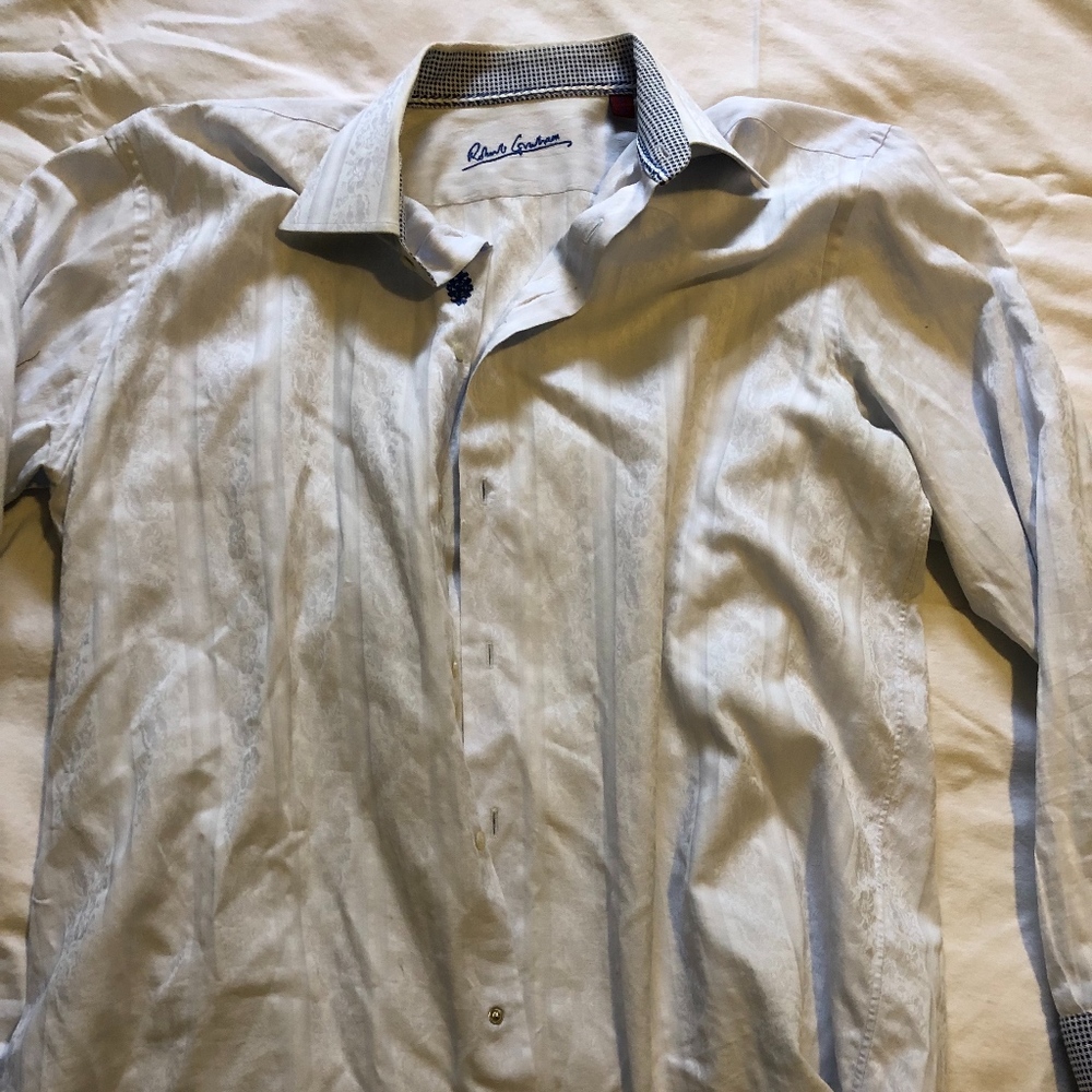 Robert Graham Dress Shirt with French Cuffs 17.5
